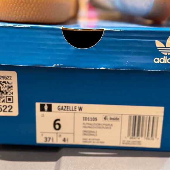 Adidas Gazelle Pink and White Sneakers - Picture 3 of 3